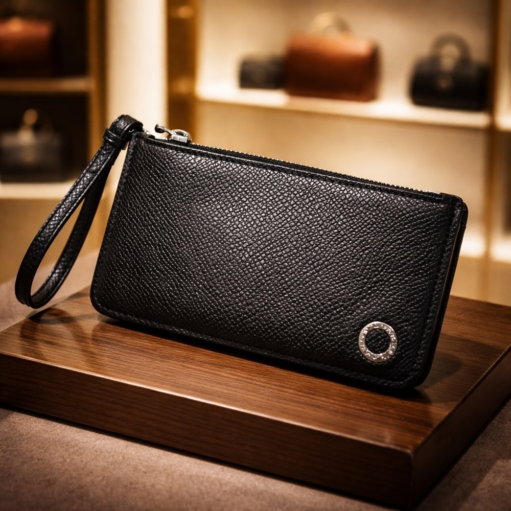 Bvlgari Leather Coin Card Case